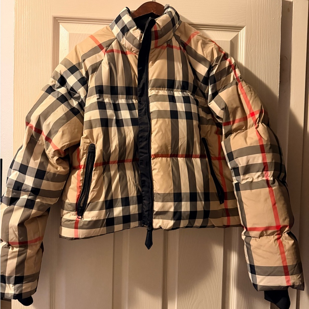 Burberry Plaid  Puffer Jacket